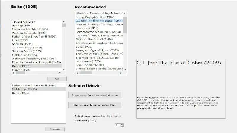 Movie Recommender